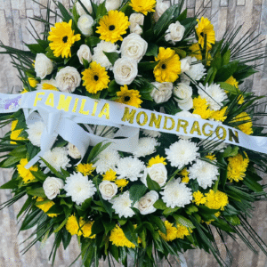 Ramo de flores funebre
