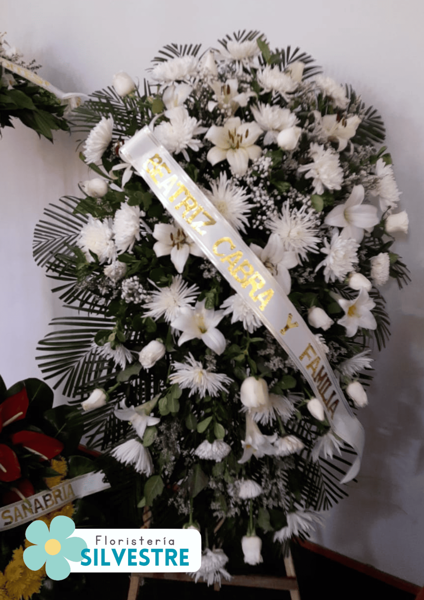 ramo de flores funebre